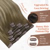 Sunny Hair Clip in Hair Extensions Human Hair Invisible Clip