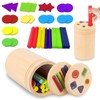 AMFUN Montessori Toy from 1 Year, Colour Sorting Game, Wooden