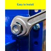 HOLMOL M6 Nylock Nuts 60PCS, 6mm Stainless Steel Locking Nuts,