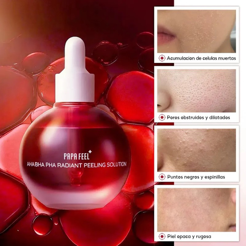 Papa Feel Serum Exfoliante Aha Bha Pha 30ml Con 5
