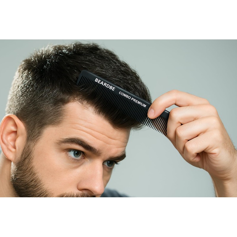 Beardbe Hair Comb, Unbreakable Premium Carbon Comb for Hair and