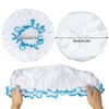 G2PLUS Waterproof Shower Cap, Pack of 2, Double Layer Shower