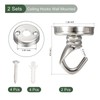 YOKIVE 2 Pcs Alloy Ceiling Hook, Screws Mount Open Hanger