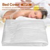UxradG 100 Pieces Disposable Plastic Bed Sheet Covers Beauty Treatment