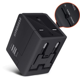 HyperGear All-in-One Black World Travel Adapter - 14298