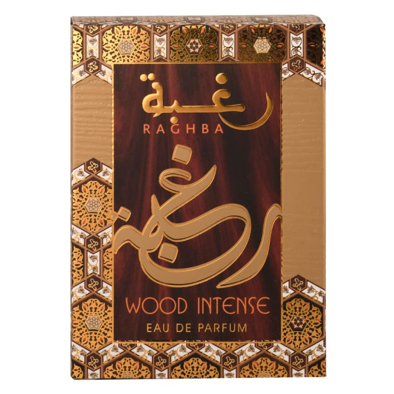 Lattafa Raghba Wood Intense for Unisex Eau de Parfum Spray,