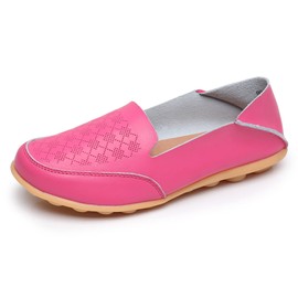 VenusCelia Women's Thawed Comfort Walking Flat Loafer(9.5 M US,HotPink)