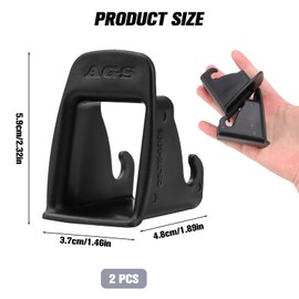 2Pcs Car Seat ISOFIX Guide Groove,Universal Car Child Safety Seat Installation Aids,Compatible with CYBEX ISOFIX/ISOFIX Connect Systems,Durable ABS Plastic,Black Guides(Car Universal)
