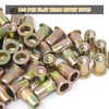 Wkmamo Pack of 120 M6 Carbon Steel Rivet Nuts, Rivet