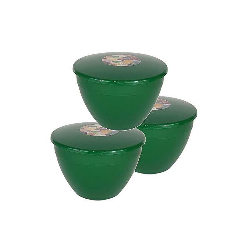 Pudding Basin and Lid Pack of 3 Plastic Pudding Basins