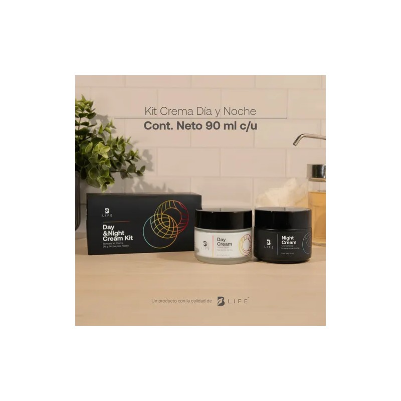 Kit Crema Dia Y Noche Para Rostro. B Life