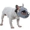 Dog Muzzle for Short Snout Dogs Breathable Holes Prevent Biting