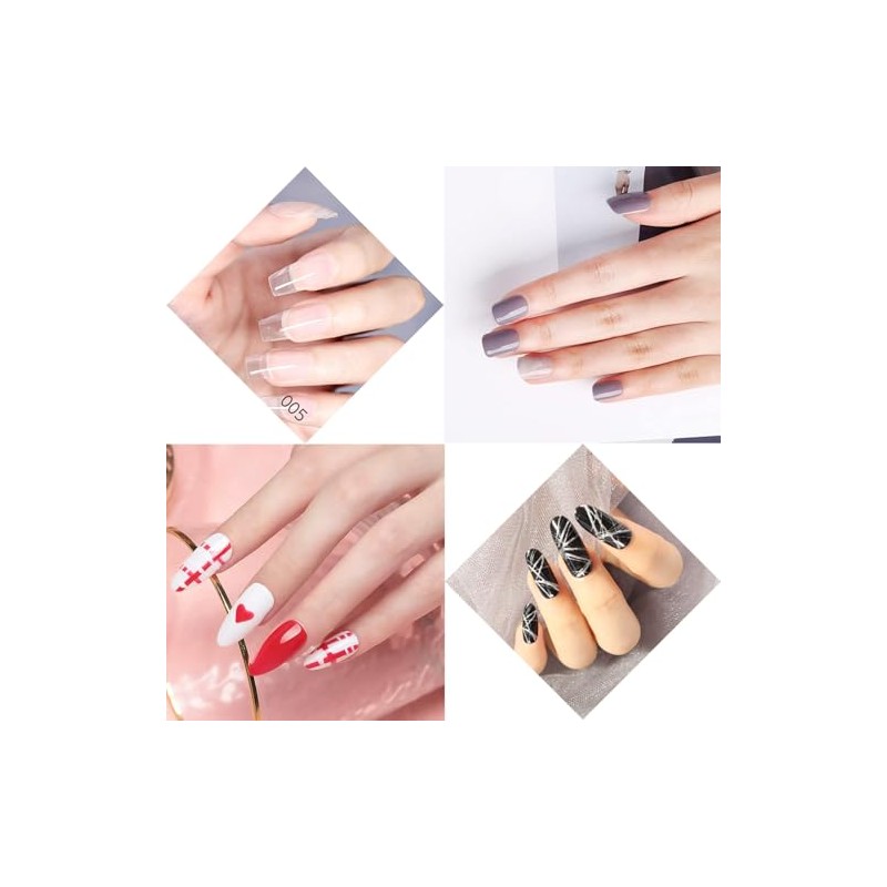 Cepillo de uñas de gel de construcción UV de doble