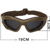 Wokyo Airsoft Mesh Goggles Tactical Safety Goggles Glasses (brown)