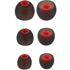Replacement Silicone Eartips Eargels Earbuds Ear Tips Compatible with Senso, Zeus, Otium, Hussar, Sony MDR, Tozo, Mpow Headphones & Earphones (1 Pair of Each Small Medium & Large)