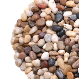 Calofulston 2.2lb Drainage Rocks for Potted Plants, 1/5 Inch Small Pebbles for Plants, Aquarium, Fish Tank, Terrarium, Succulent, Vases, Decorative Pea Gravel, Mixed Color