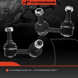 A-Premium Juego de 2 barras estabilizadoras delanteras del lado del conductor y del pasajero compatibles con Frontier 2005-2019 Pathfinder Xterra Suzuki Equator
