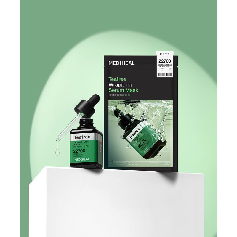 Mediheal [2pack] Tea Tree Calming Hydration Wrapping Serum Mask 10