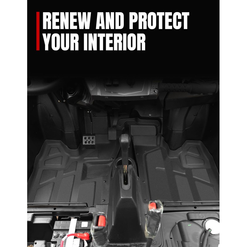 A & UTV PRO Front Floor Mats, All Weather Protection