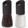 Trudeau Maison Glass and Black 6 inch Ceramic Grinder and
