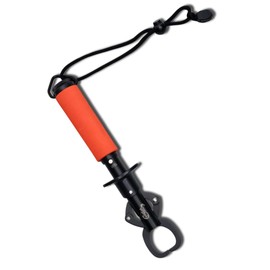Catfish Pro Tournament Series Stainless Steel Fish Lip Gripper with Scale | One-Handed Operation | Rotating Head, Cushioned Handle, & Adjustable Lanyard for Easy, Precise, and Comfortable Fishing