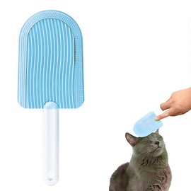 EORPAVU Cat Brushes, 1 Piece Cat Brush Cat Comb Pet Shaving Brush Long Hair Comb for Cat and Dog Massage Comb Brush (Blue)