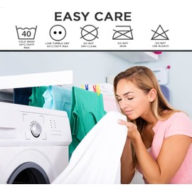 IMFAA Anti-Bug and Waterproof Zipped Pillow Protector Pack of 2 - Soft and Comfortable Pillowcase Protectors - Ant-Allergy and Breathable Pillow Cover. (2 x Anti-Bug-Zipped)