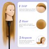 Neverland 26 Inch Hairdressing Head Hairdresser 60% Real Hair Makeup