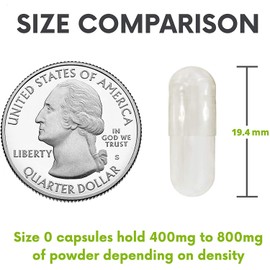 XPRS Nutra Size 0 Empty Capsules - 500 Count Empty Gelatin Capsules - Capsules Express Empty Pill Capsules - DIY Capsule Filling - Pure Bovine Pill Capsules Empty Gel Caps (Purple)