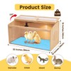 YETREE Large Wooden Chicken Brooder Box, 32" Chick Brooder Box