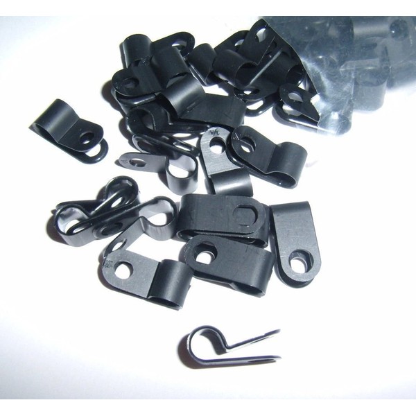 American Terminal 20 1/4" Black Nylon Power Wire Cable Clamp