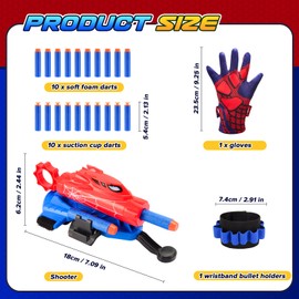Braxel Spid_er Toys for 3-6 Year Old Boys, Spid_er Web Shooter Boys Toys Age 3 4 5 6 7 Year Old Boy Gifts Kids Toys Age 3-6 Birthday Gifts for 3-8 Year Old Boys Girl Outdoor Toys for Boys Age 3 4 5 6