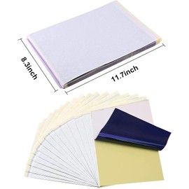 Beoncall Tattoo Transfer Paper 50Pcs Tattoo Stencil Paper Printer 4 Layers A4 Size Kit Supplies
