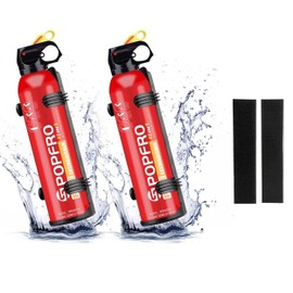 POPFRO Portable Fire Extinguishers with water-based high-temperature resistance,Can Prevent Re-Ignition,Small and Easy to use，Fire Extinguishers for Car/House/Kitchen/Boat/business,620ml（2pack）