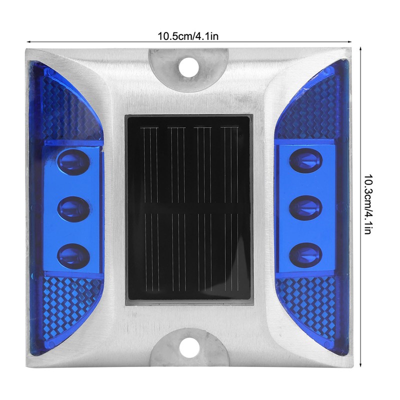 LED Solar Power Ground Marker Lights Waterproof Outdoor Driveway Road