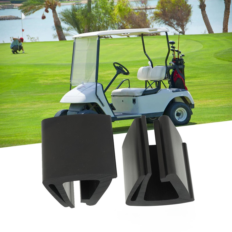 2pcs Golf Cart Fixing Clip Rubber Cart Front Windshield Clip