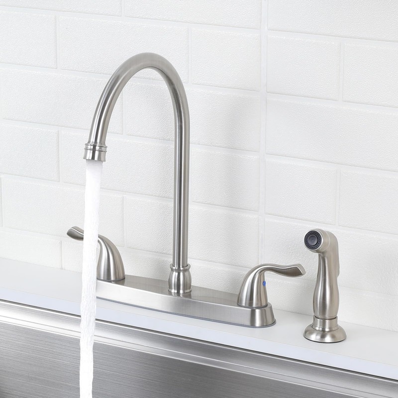 HOTIS Kitchen Faucet with Side Sprayer, 2 Handle 3 or