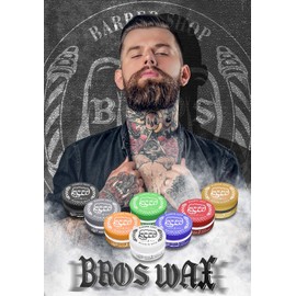 3 x Aqua Wax Barber Shop Bros Hair Wax (Orange)