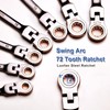 MoJoTools 23-Piece Flex-Head Ratcheting Combination Wrench Set-Includes 14PCS Metric 8-24mm