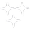 BIUDECO 3Pcs Stainless Steel Star Shape Pot Rack Multi Function