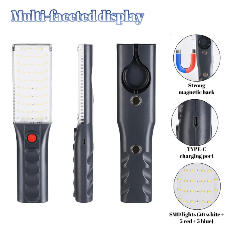 KEPEAK Magnetic Underhood LED Work Light Trouble Light for Garage,