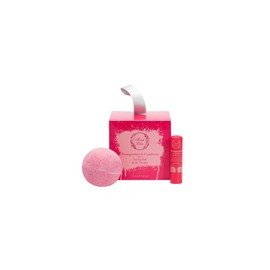 Fresh Line Xmas Set Pomegranate & Cranberry Fizzing Ball, 120gr & Lip Treatment, 5.4gr