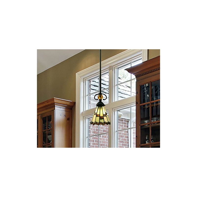 Springdale STH15098LED Jerome LED Tiffany Mini Pendant, Tiffany Bronze