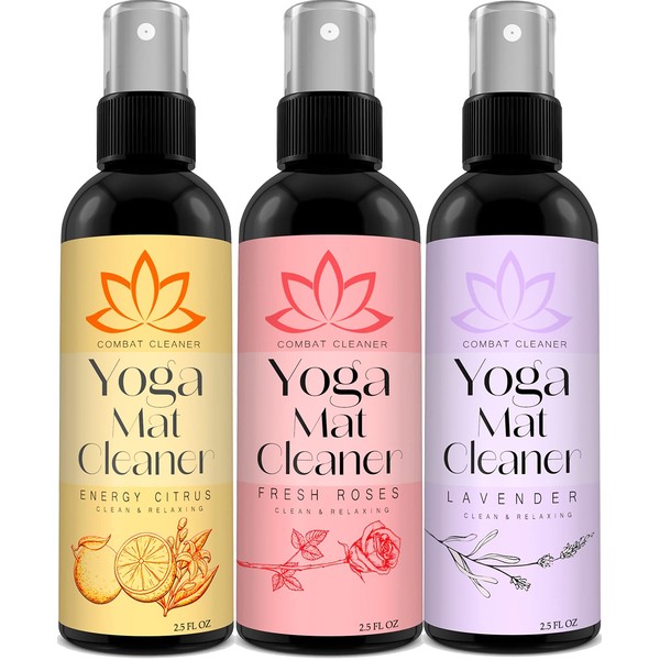 Combat Cleaner Yoga Mat Cleaner Spray Kit (Pack of 3)