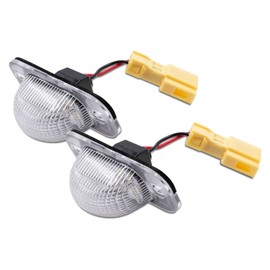 njssjd 2x Canbus SMD Led License Number Plate Light For Volks Golf MK2 II 1983-1992 J/etta II MK2 1984-1991 Seat Toledo MK1 1991-1999 White LED Tag Lamp OEM # 191943167