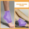 NOLITOY Moisturizing Gel Heel Socks, 4 Pairs Spa Socks Open