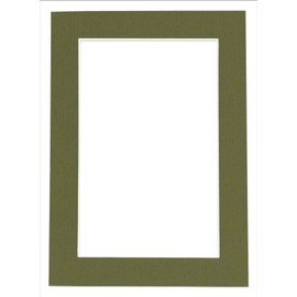 11x14 Mat for 16x20 Frame - Precut Mat Board Acid-Free Dill Green 11x14 Photo Matte For a 16x20 Picture Frame, Premium Matboard for Family Photos, Show Kits, Art, Picture Framing, Pack of 1 Mat