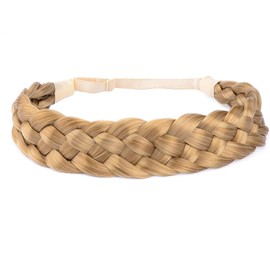 5 Strands Synthetic Hair Braided Headband Classic Chunky Wide Plaited Braids Elastic Stretch Hairpiece Women Girl Beauty accessory