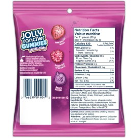 Hershey Canada Inc. Jolly Rancher Gummies Sours, Berries Flavors, 182g/6.4 oz