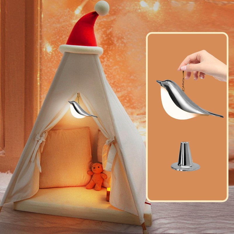 RUIOMII Bird Lamp,Dimmable Desk Lamp with 3 Color Temperature and
